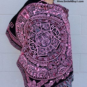 Aztec Calendar Shawl Rebozo calendario Azteca